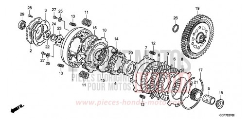 EMBRAYAGE CRF70FC de 2012